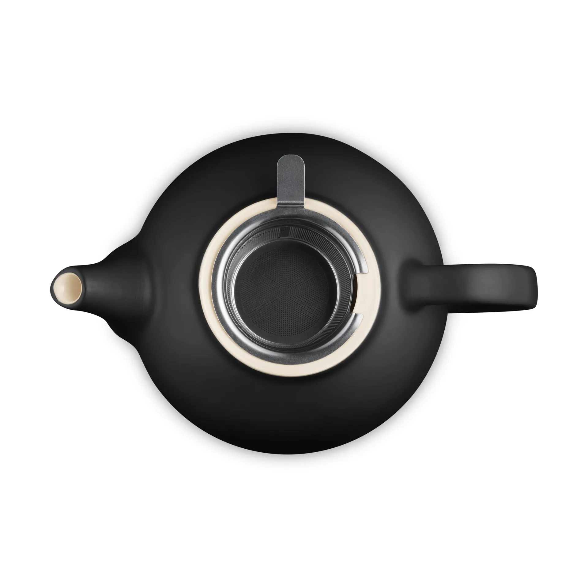 Le Creuset theepot, Matte Black, med sil, 1,3 L Le Creuset