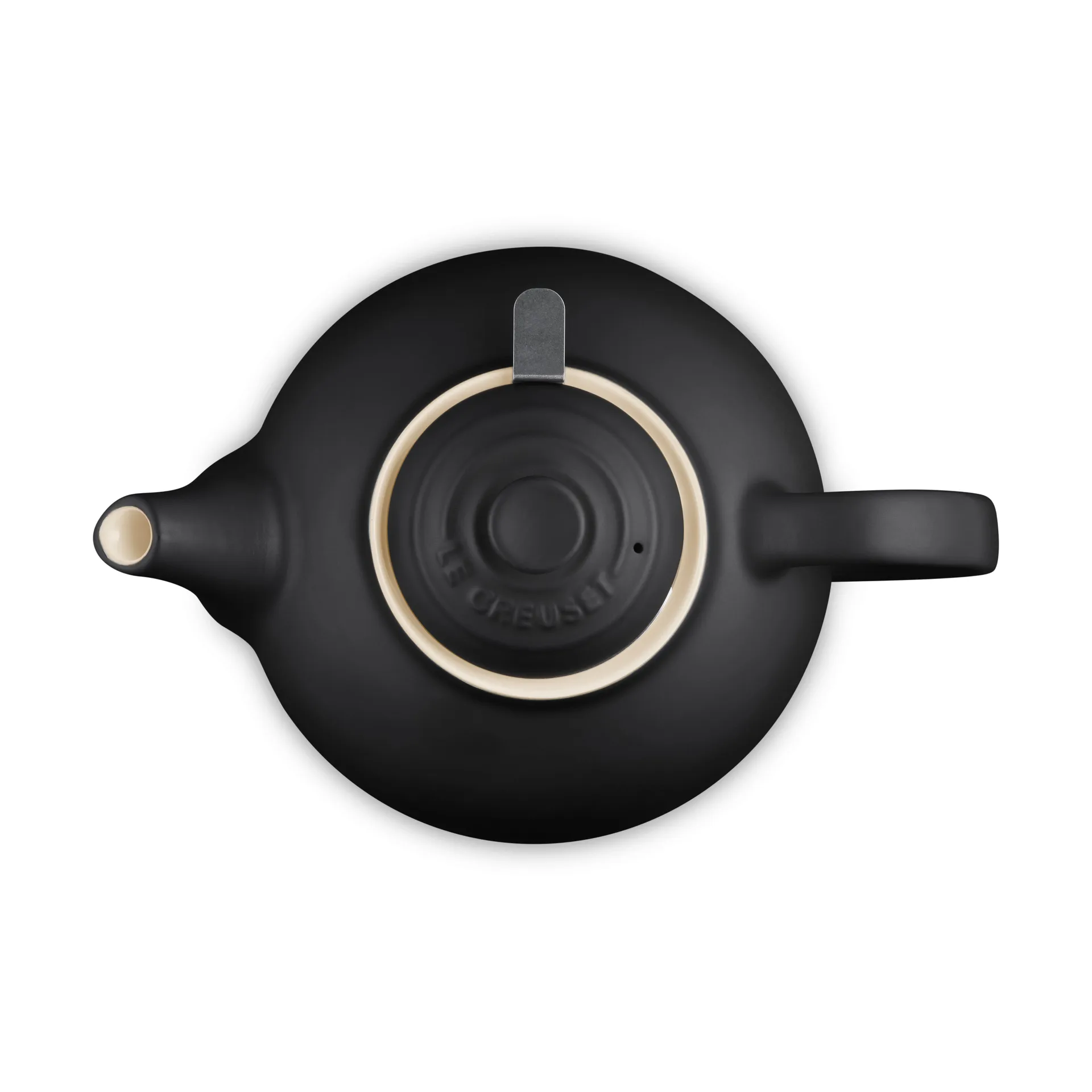 Le Creuset theepot, Matte Black, med sil, 1,3 L Le Creuset