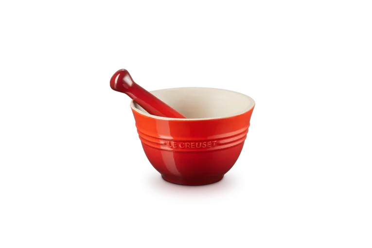 Le Creuset vijzel 2-delig 30 cl, Cerise Le Creuset