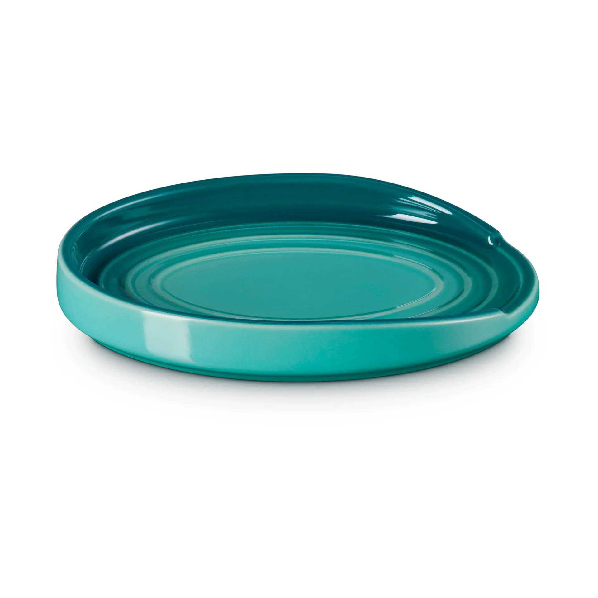 Ovale houder voor pollepel, Bleu Riviera Le Creuset