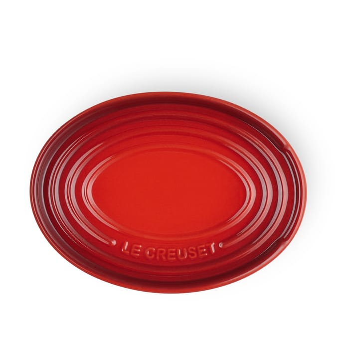 Ovale houder voor pollepel, Cerise Le Creuset