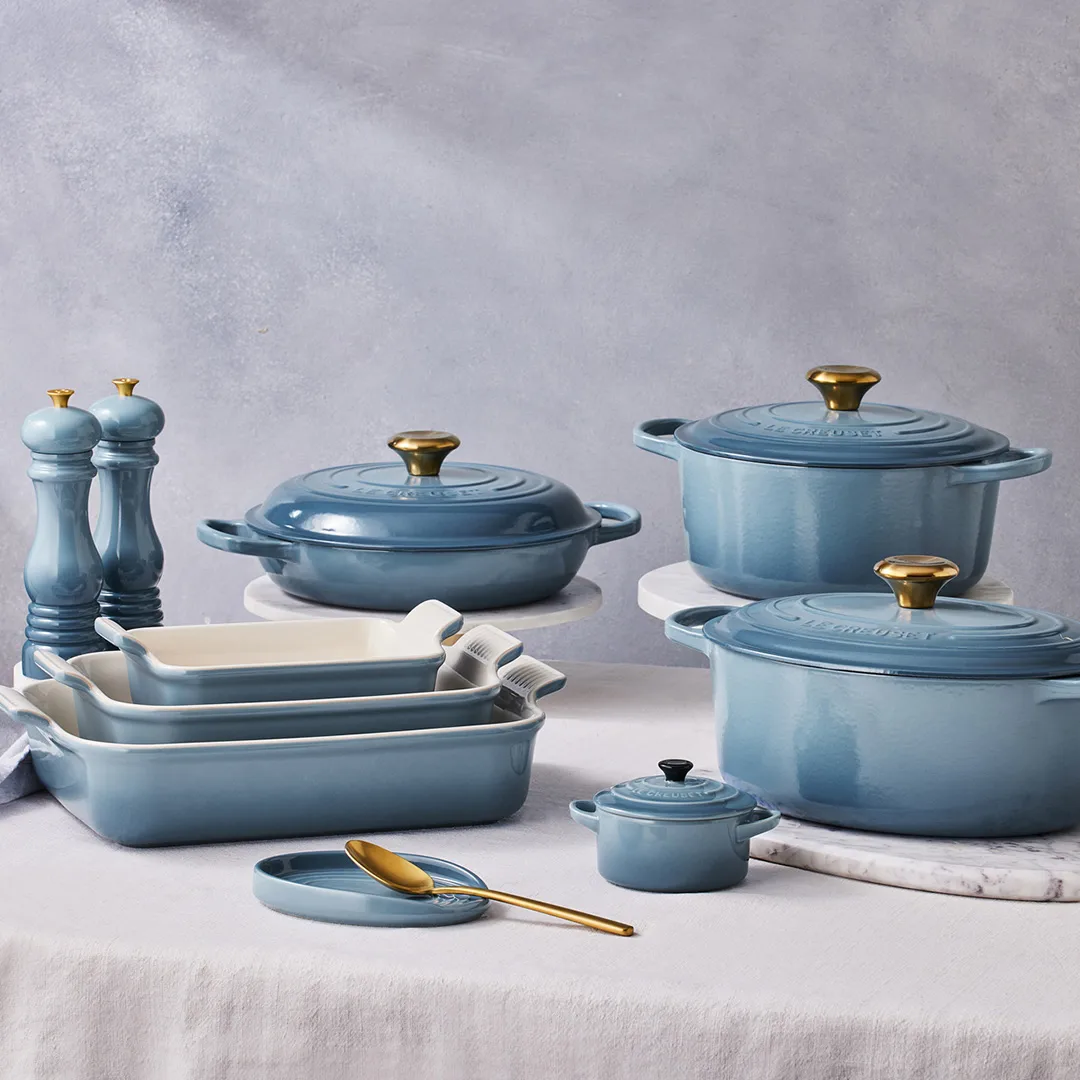 Ovale houder voor pollepel, Chambray Le Creuset