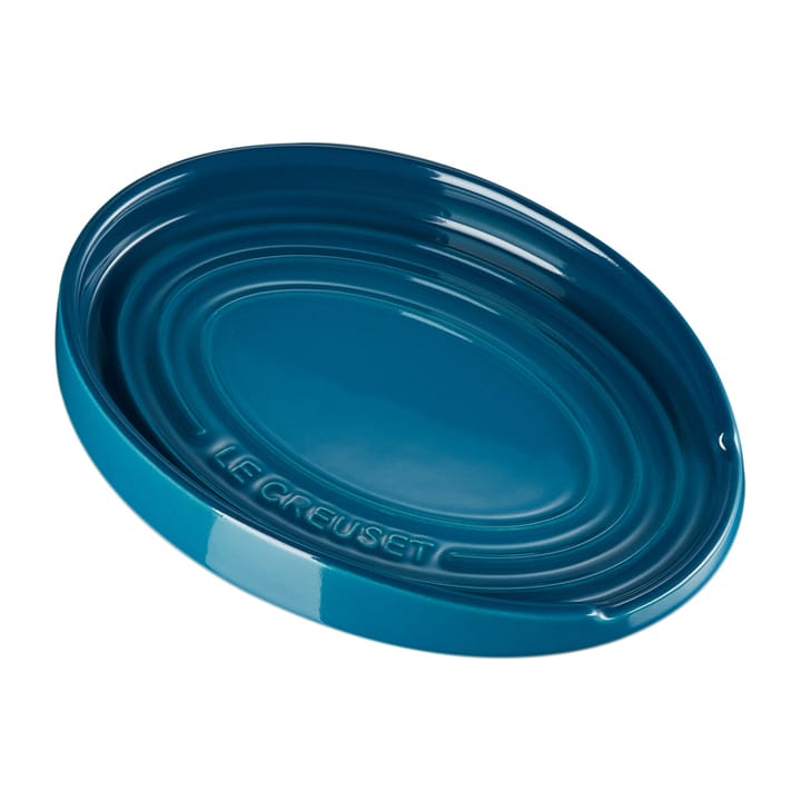 Ovale houder voor pollepel - Deep Teal - Le Creuset