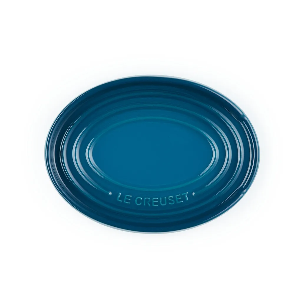 Ovale houder voor pollepel, Deep Teal Le Creuset
