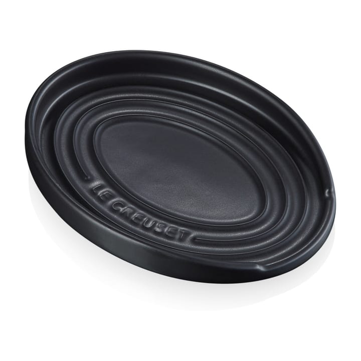 Ovale houder voor pollepel - Matte black - Le Creuset