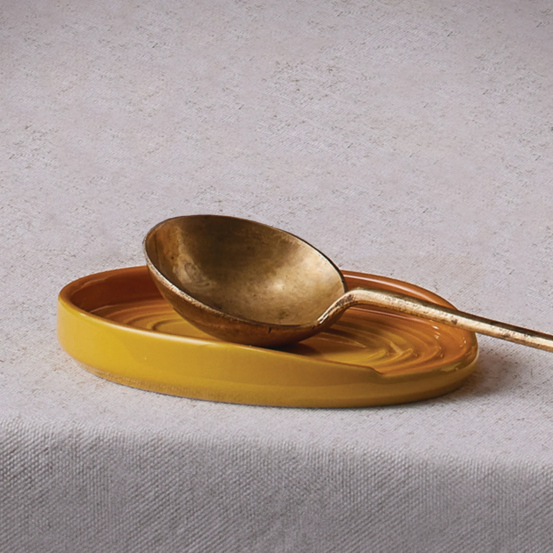 Ovale houder voor pollepel, Nectar Le Creuset