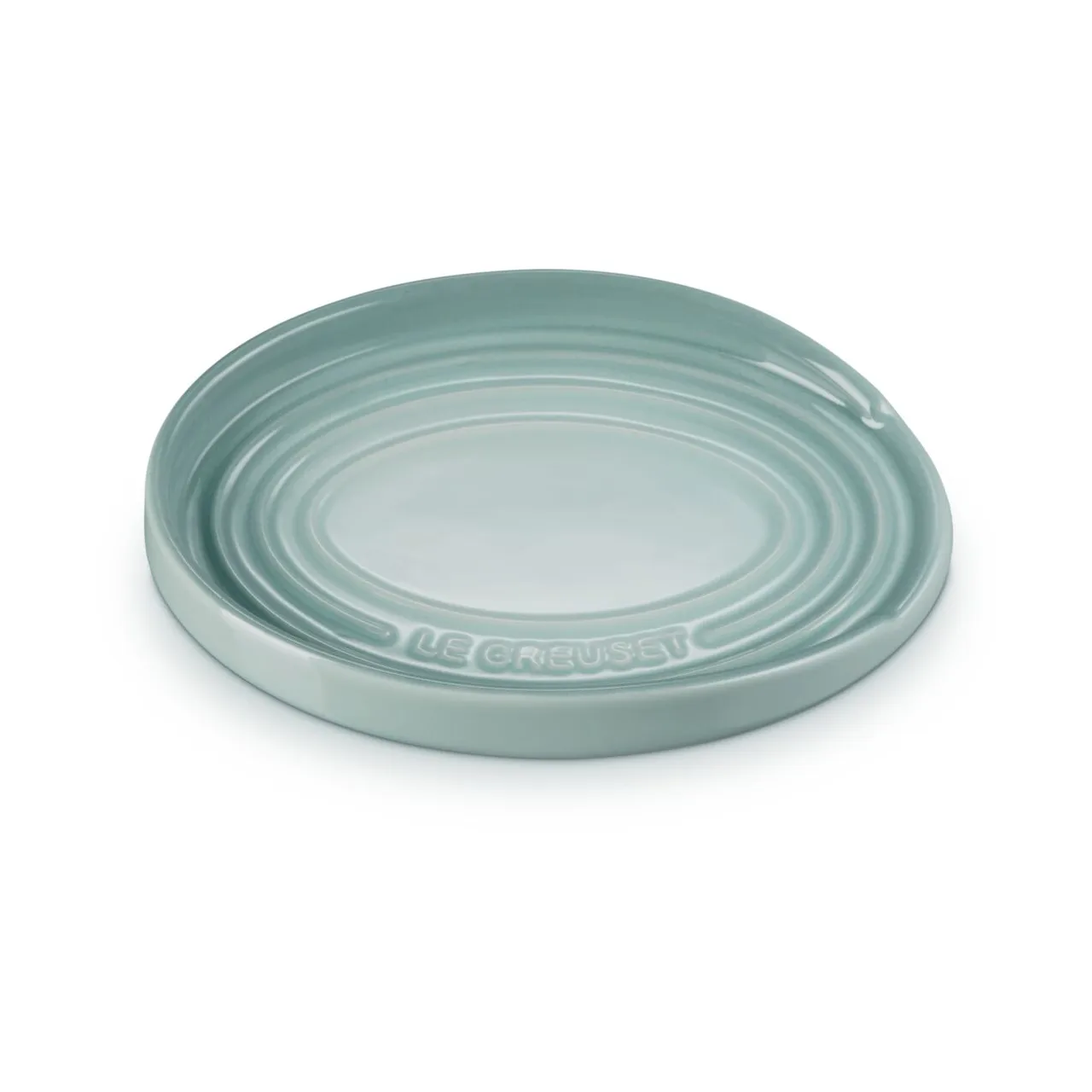 Ovale houder voor pollepel, Sea Salt Le Creuset