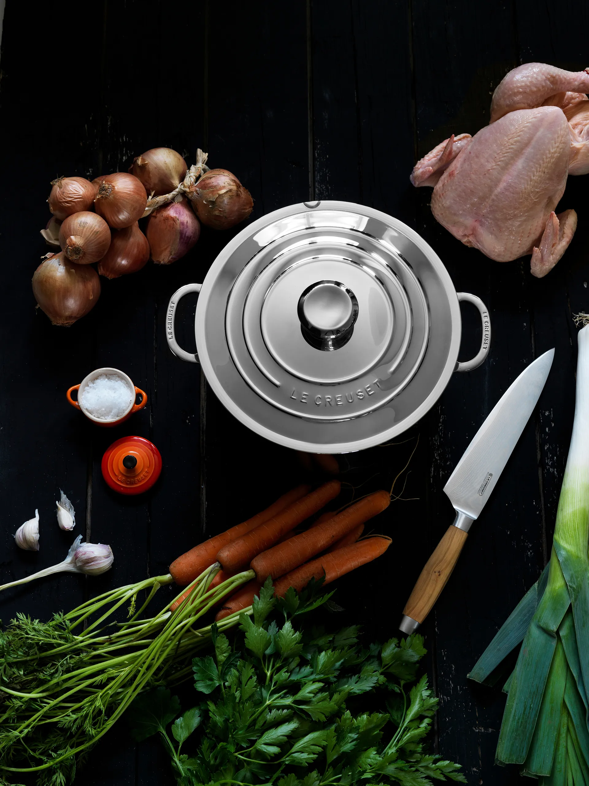 Signature 3-Ply diepe braadpan met deksel, 3,8 l Le Creuset