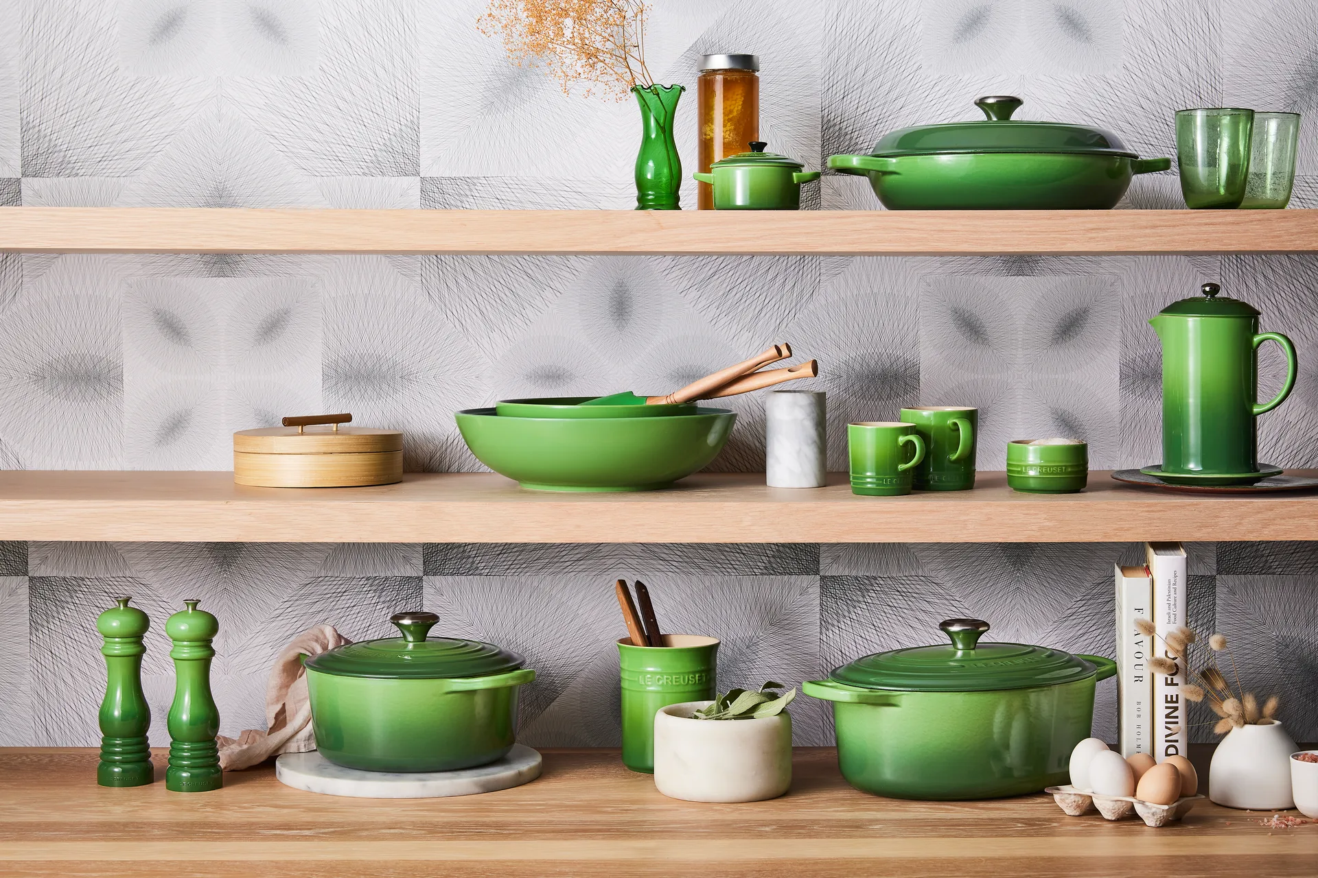Signature buffetbraadpan 3,5 l, Bamboo Green Le Creuset