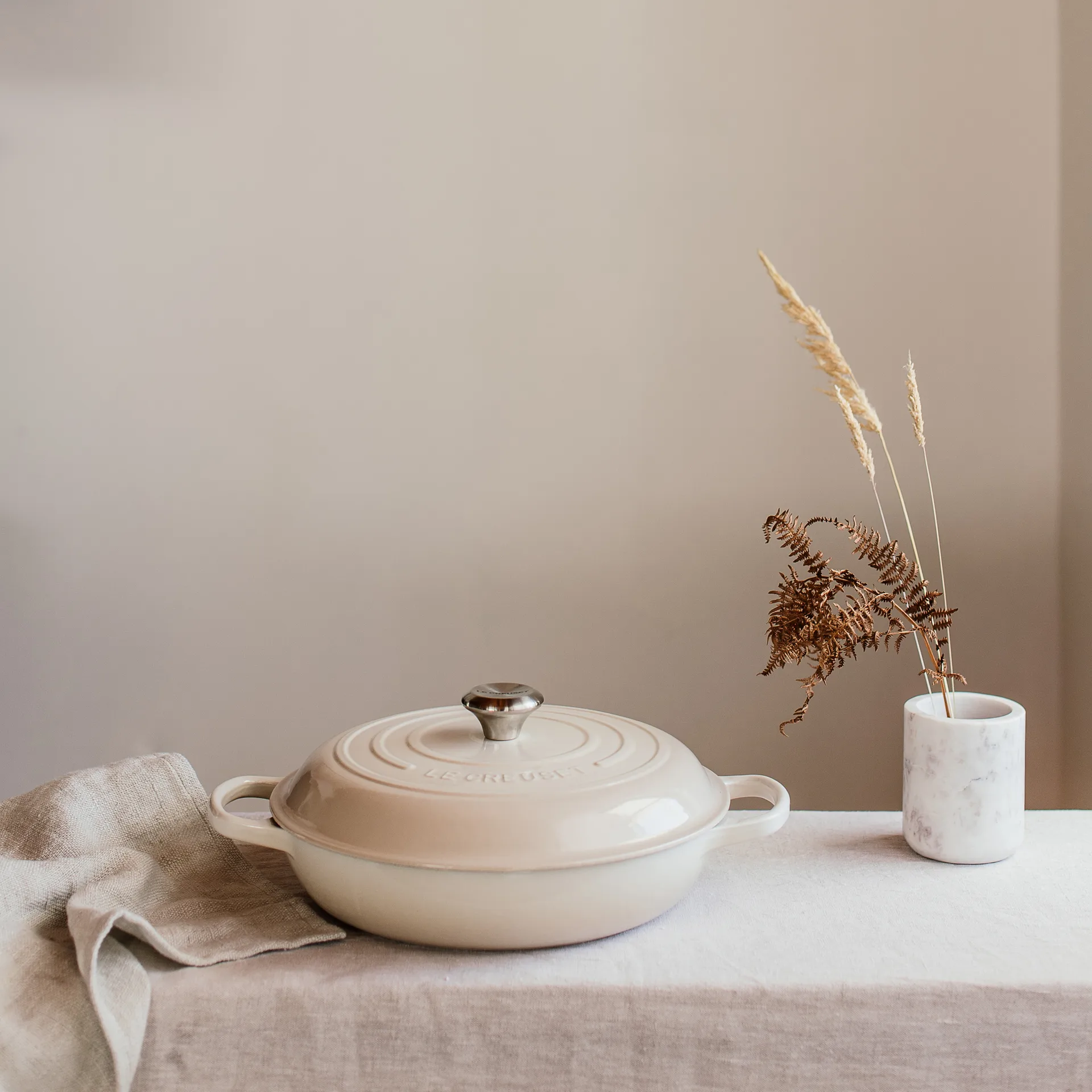 Signature buffetbraadpan 3,5 l, Meringue Le Creuset