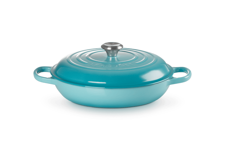 Le Creuset Signature Sauteerpan 30 cm Turkoois | Scandinavisch Interieur | Stoofpannen | Blauw