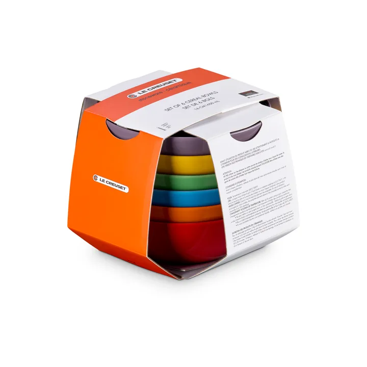 Signature steengoed diepe schaal 6-delig - Rainbow - Le Creuset