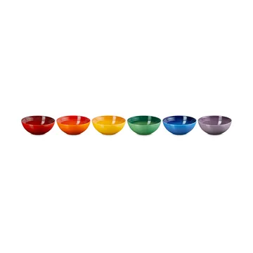 Signature steengoed diepe schaal 6-delig - Rainbow - Le Creuset
