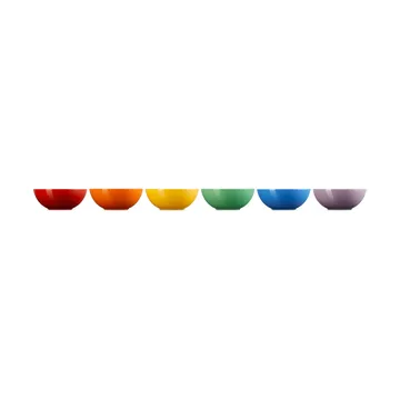 Signature steengoed diepe schaal 6-delig - Rainbow - Le Creuset