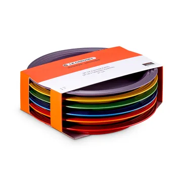 Signature steengoed dinerbord 6-delig - Rainbow - Le Creuset