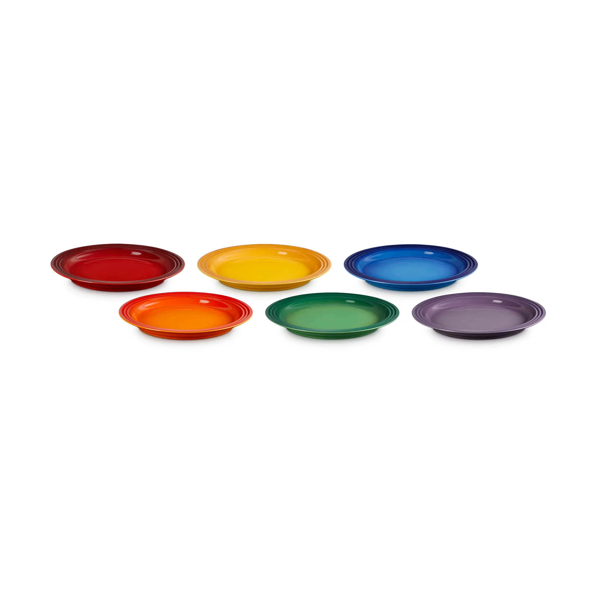 Signature steengoed dinerbord 6-delig, Rainbow Le Creuset