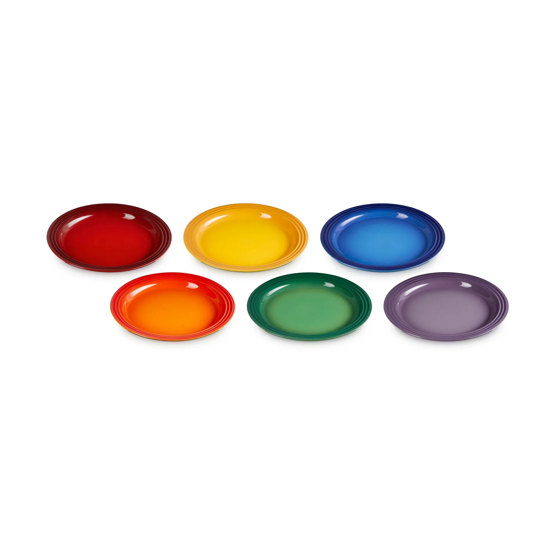 Signature steengoed dinerbord 6-delig, Rainbow Le Creuset