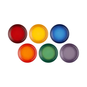 Signature steengoed dinerbord 6-delig - Rainbow - Le Creuset