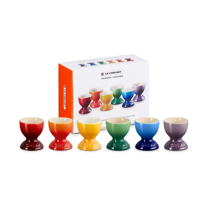 Signature steengoed eierdop 6-delig - Rainbow - Le Creuset