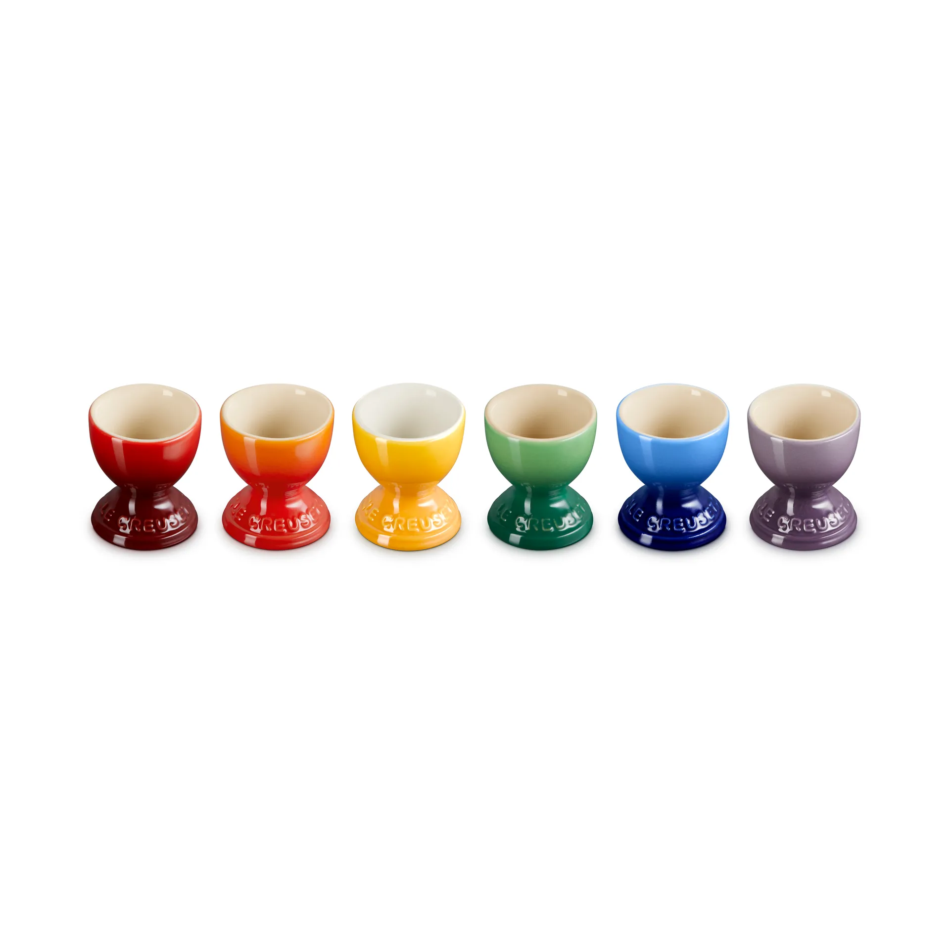 Signature steengoed eierdop 6-delig, Rainbow Le Creuset
