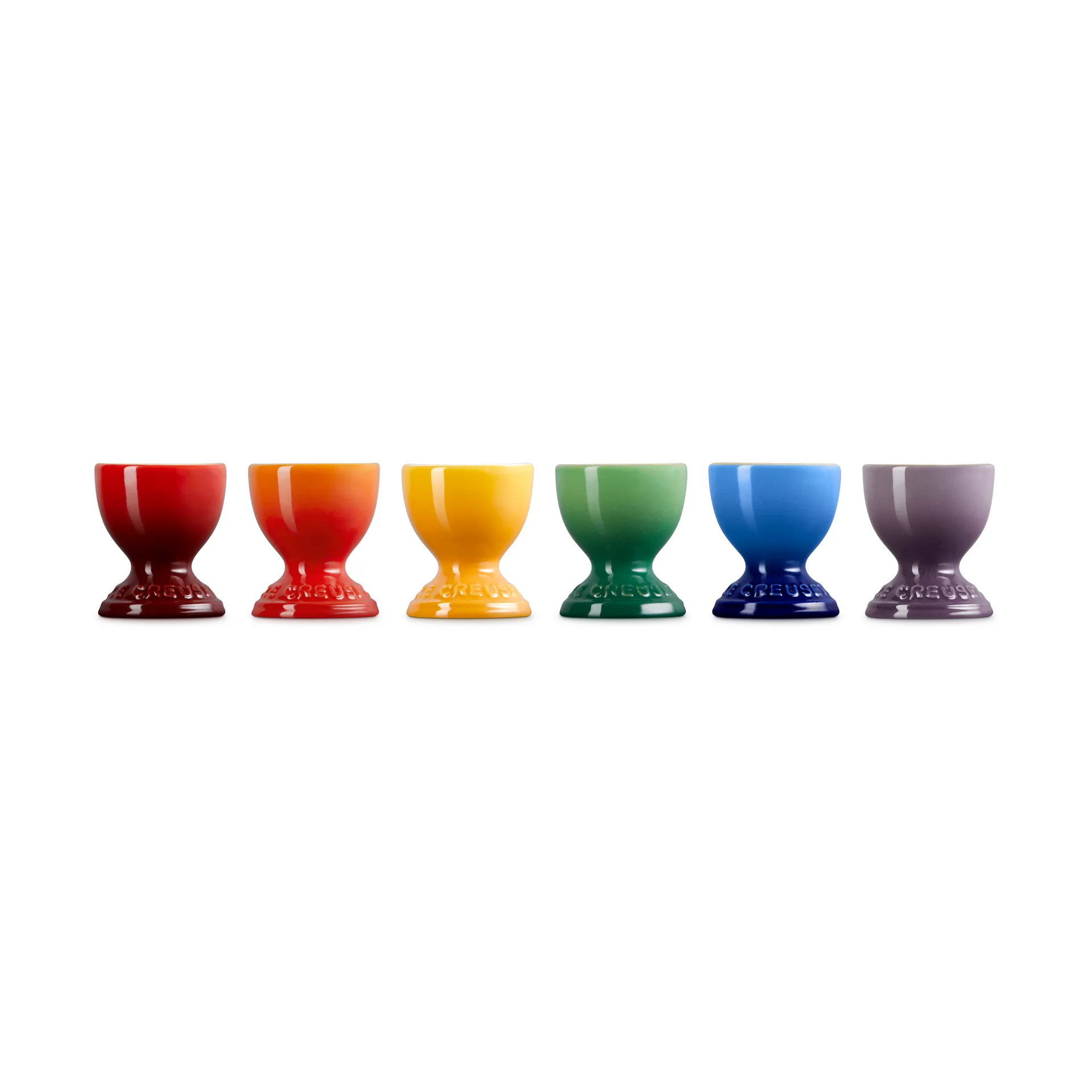Signature steengoed eierdop 6-delig, Rainbow Le Creuset