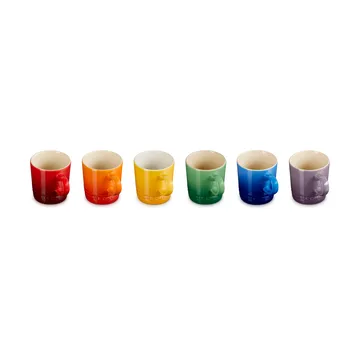 Signature steengoed espressomok 6-delig - Rainbow - Le Creuset
