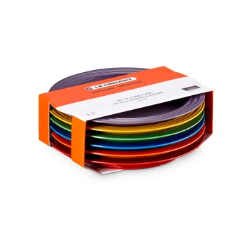 Signature steengoed ontbijtbord 6-delig - Rainbow - Le Creuset