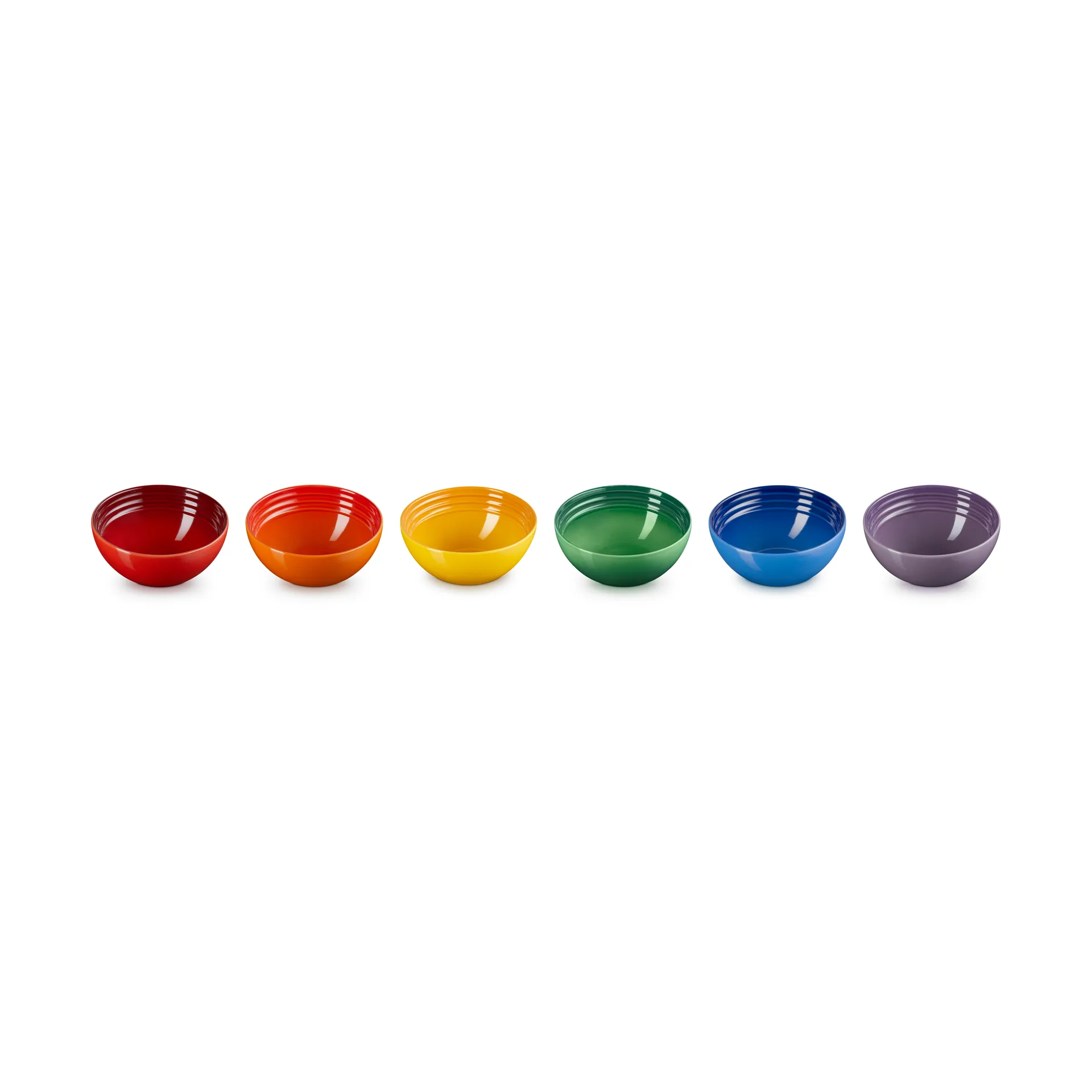 Signature steengoed snackschalen 6-delig, Rainbow Le Creuset