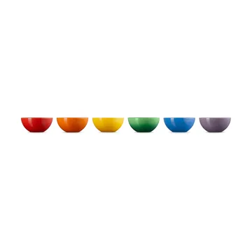 Signature steengoed snackschalen 6-delig - Rainbow - Le Creuset