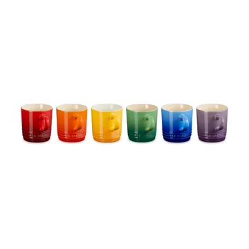 Signature stoneware koffiemok 6-delig - Rainbow - Le Creuset
