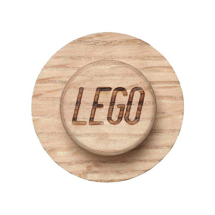LEGO houten muurhaken set, Gezeept eikenhout Lego