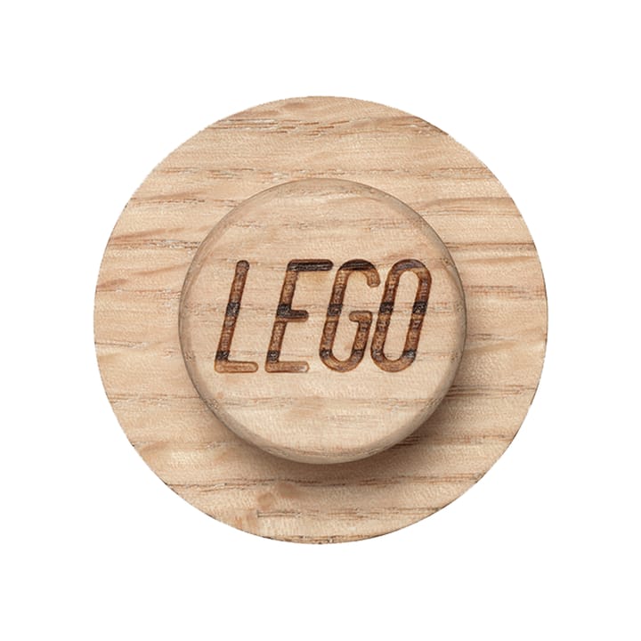LEGO houten muurhaken set - Gezeept eikenhout - Lego