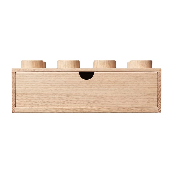 LEGO houten opbergdoos bureau 8, Gezeept eikenhout Lego