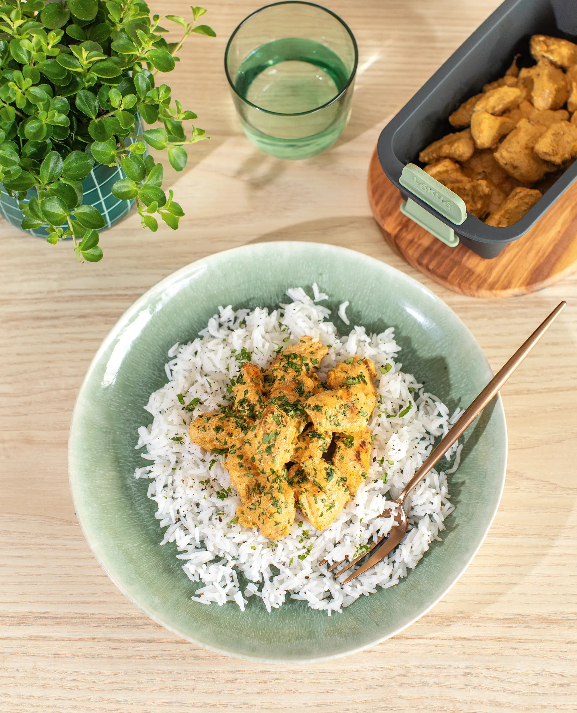 Lékué Airfryer rechthoekige mand, Grey Lékué