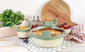 Lékué Airfryer ronde glazen vorm - Transparent - Lékué