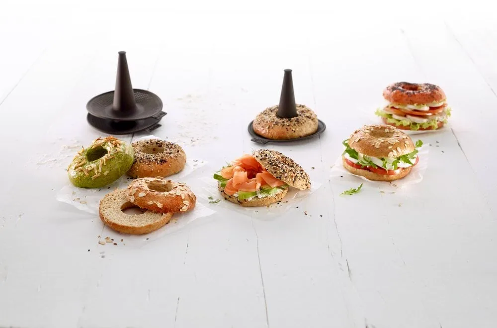 Lékué bagelvormen 6-pack, Bruin Lékué