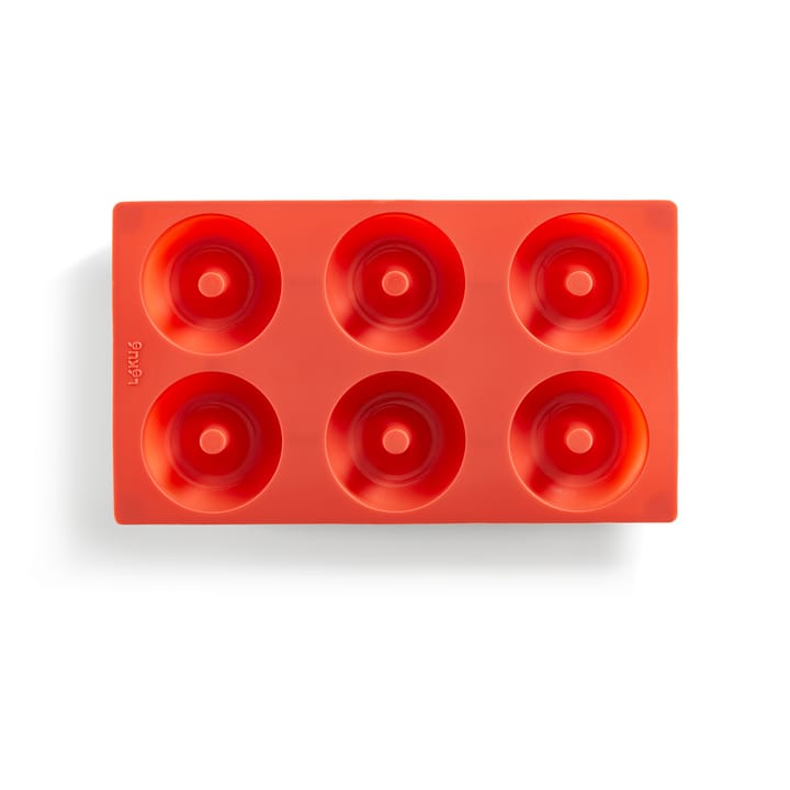 Lékué donutsvorm siliconen 6 st - Rood - Lékué