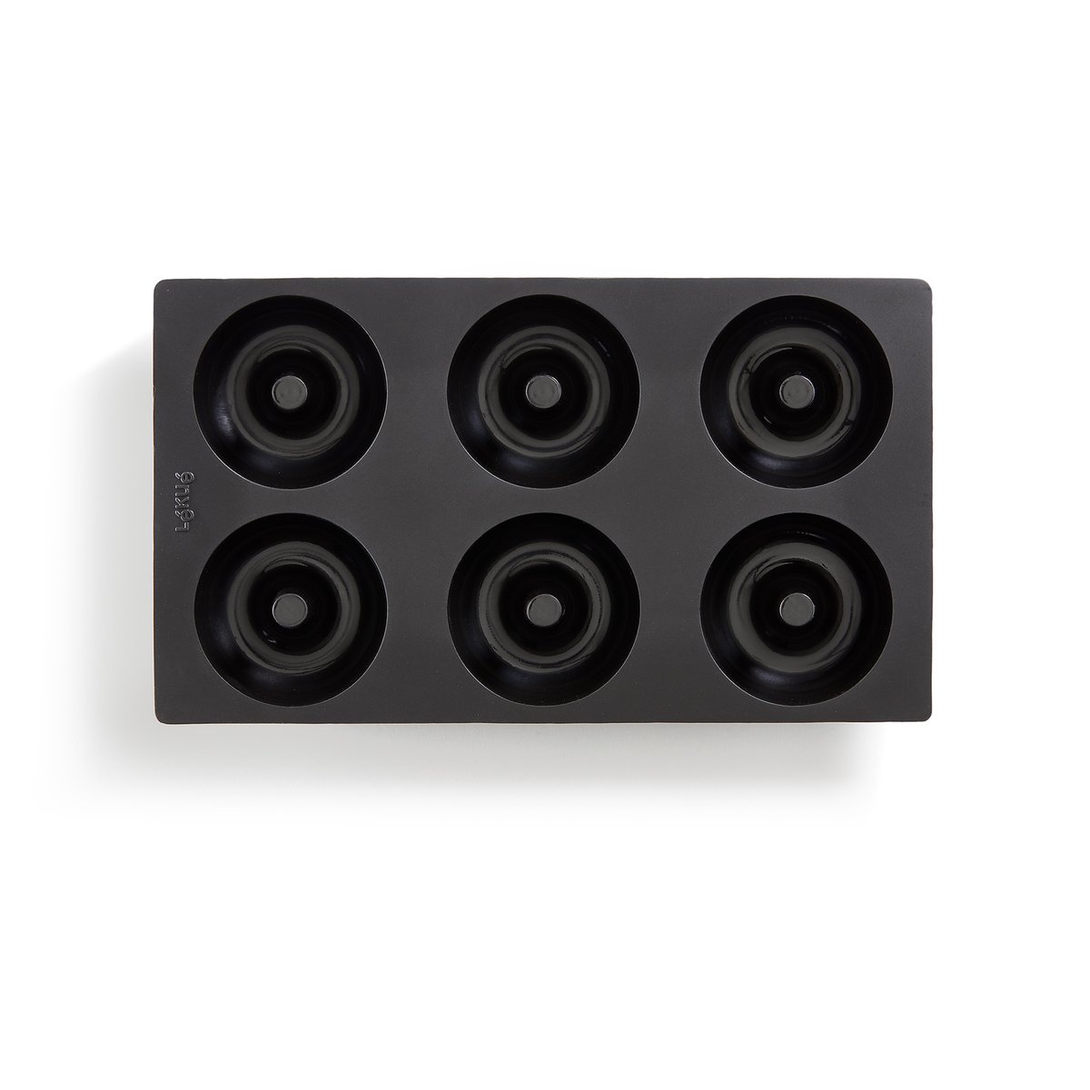 Lékué donutsvorm siliconen 6 st Zwart | Scandinavisch Interieur | Koekjes- & uitsteekvormen | Zwart