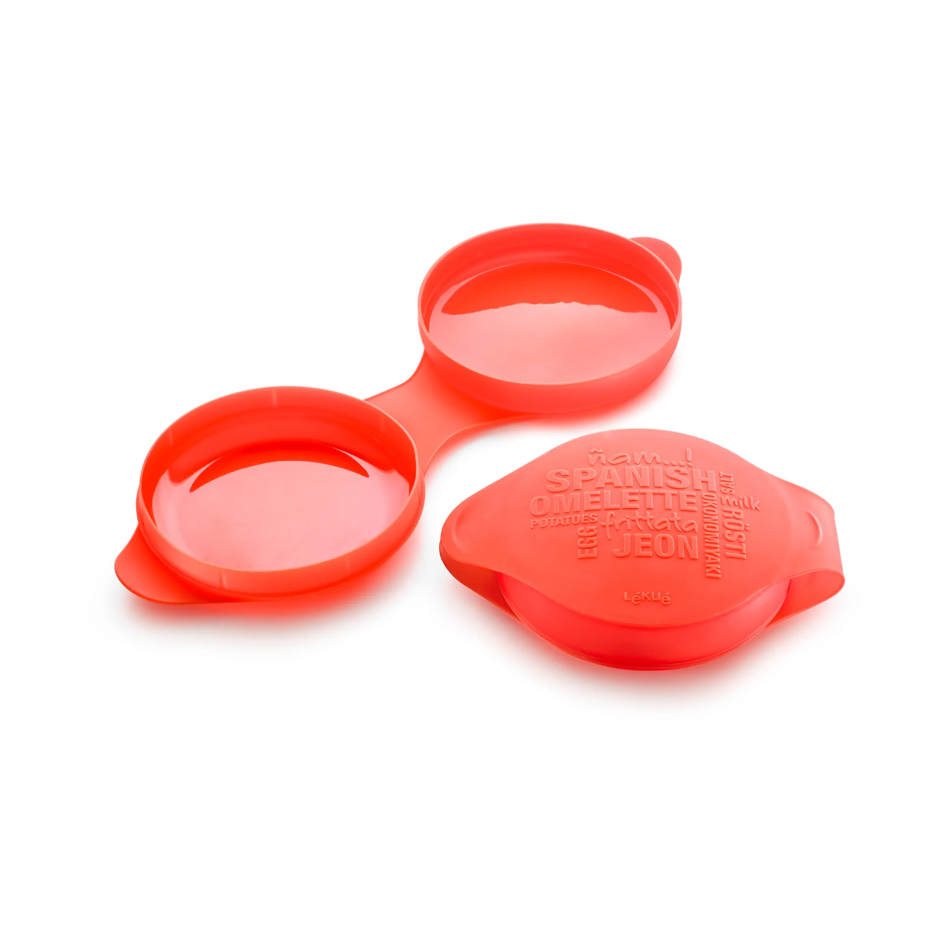Lékué magnetron Spaanse omeletvorm, Rood Lékué