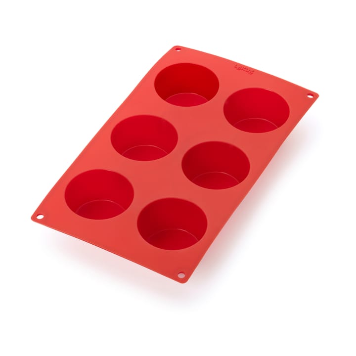 Lékué muffinvorm siliconen 6 st - Rood - Lékué