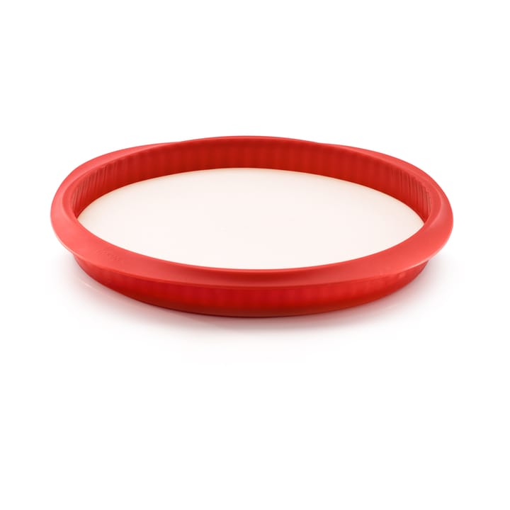 Lékué quiche taartvorm met bord 28 cm - Rood - Lékué