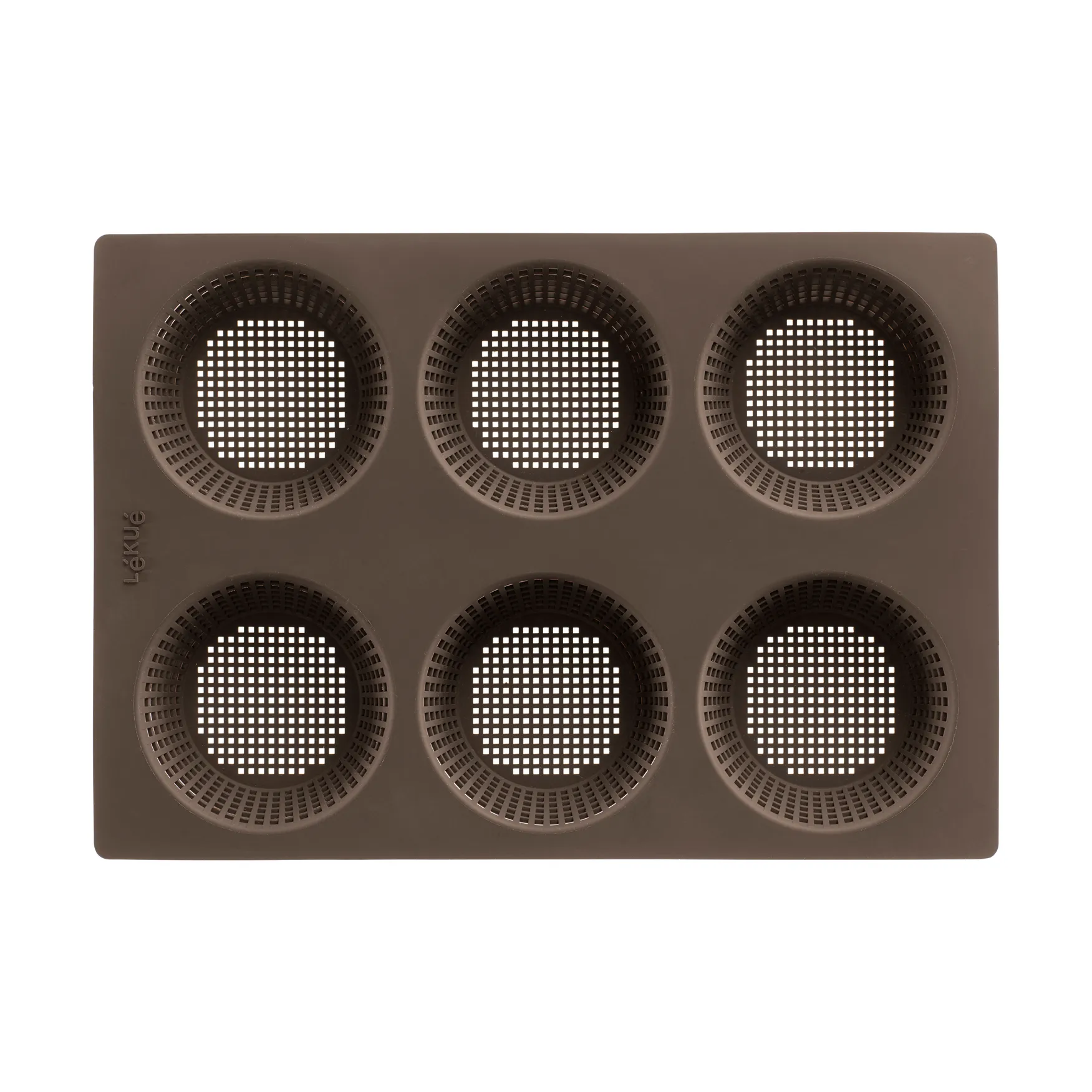 Lékué siliconen vorm voor broodjes, Bruin Lékué