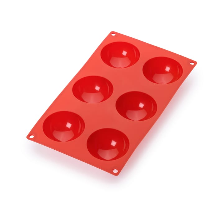 Lékué siliconenvorm halve bol 6 st - Rood - Lékué