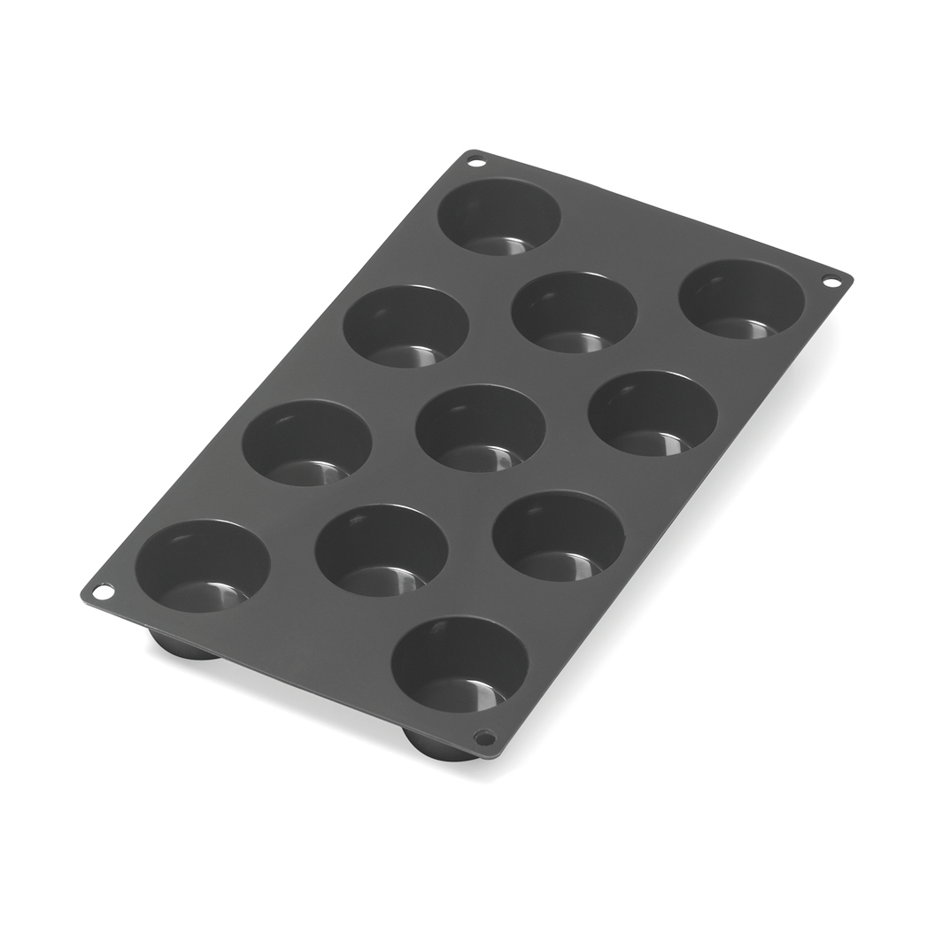 Lékué siliconenvorm mini muffins 11 st Zwart | Scandinavisch Interieur | Koekjes- & uitsteekvormen | Zwart