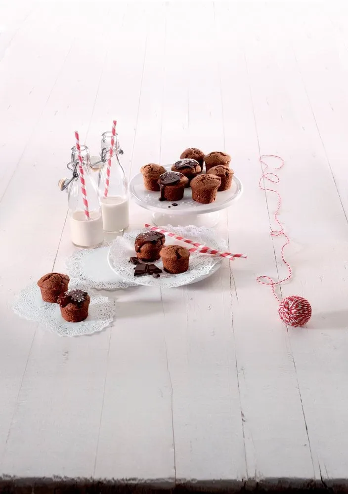 Lékué siliconenvorm mini muffins 11 st, Zwart Lékué