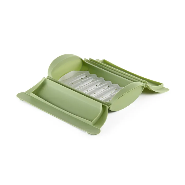 Lékué stoomkoker - Groen, met tray, 2-pack - Lékué