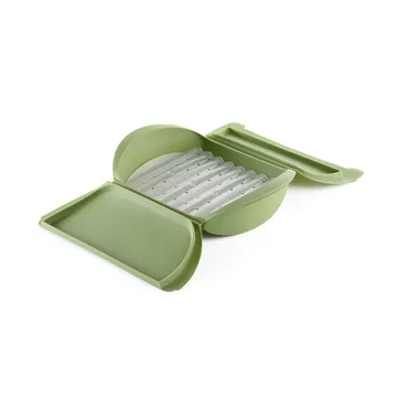 Lékué stoomkoker - Groen, met tray, 4-pack - Lékué