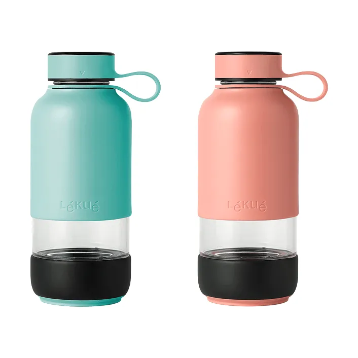 Lékué To Go fles 0,6 L, Turkoois Lékué