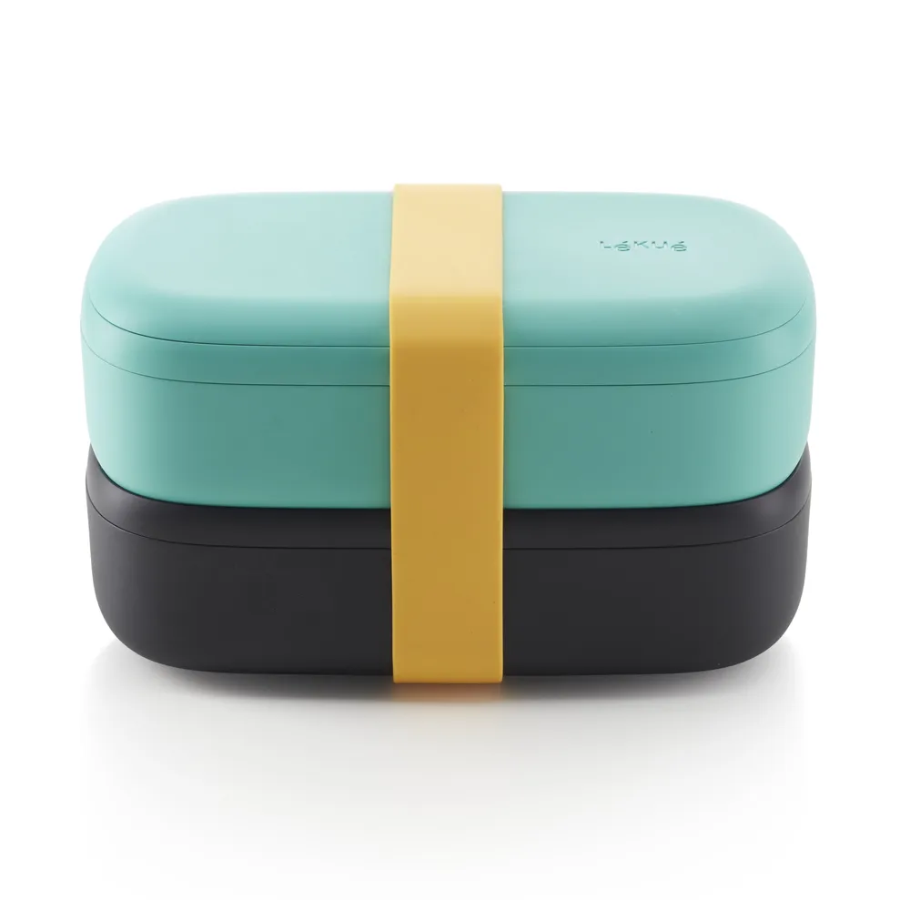 Lékué To Go lunchbox 2-delig, Groen Lékué