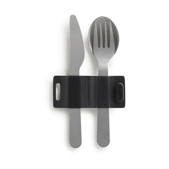 Lékué To Go lunchboxen 5-delig, Zwart Lékué